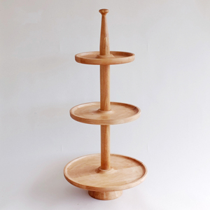 Support à gâteau en bois durable, nouveau design, support à fruits, présentoir à desserts, pour service de mariage et de fête - Product Image 4
