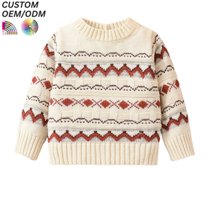 Pull-over en tricot chaud personnalisé pour garçons, polyester/coton, écologique, anti-plis, tricoté à la machine, automne/hiver, OEM ODM, vente en gros - Product Image 6