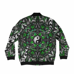 Custom Made Sublimation Lightweight <b>Zip</b>-<b>Up</b> Varsity Bomber <b>Jacket</b> with Customizable Design Unisex Winter Polyester/Cotton - Product Image 6