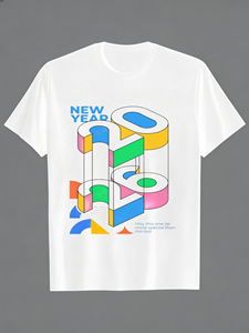 เสื้อยืดคอกลมแขนสั้นผู้ชาย ผ้าคอตตอน 100% ทรงปกติ สไตล์ลำลอง สำหรับใส่ในชีวิตประจำวัน - Product Image 3