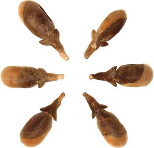 Hand carved Mahogany Wooden Napkin Ring Holder <b>Elephant</b> Set of 6 Dining <b>Table</b> Holders Eco-Friendly Everyday Holiday Christmas - Product Image 3