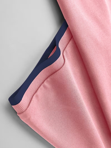 Men's Cotton Polo Shirt Short Sleeve Embroidered Logo Breathable Casual Knitted Solid Color Front Design - Product Image 5