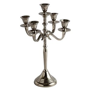 Five Arm Candelabra Candle Holder <b>Wedding</b> <b>Centerpiece</b> Decorative 5 Arm Candle Stand for Dining Table Home Party Event Decor - Product Image 1