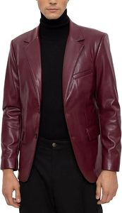 Wholesale Custom Genuine Men's Leather Jacket New Stylish Leather Jacket for Men Cabinet's Loose Fit Pocket Decorated Coat - Product Image 2