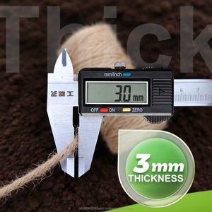 Cordel de Yute de 3 mm x 350 pies, 3 Hebras, Trenzado, Multiusos, Empalmable, para Manualidades, Jardinería, Envoltura de Regalos, Decoración Artística, Embalaje - Product Image 6