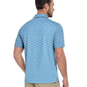 Camisas Polo para Hombre con Logotipo Personalizado, Transpirables, Ecológicas, de Secado Rápido, Color Sólido, Algodón, Botones Cubiertos, Venta Caliente - Product Image 4