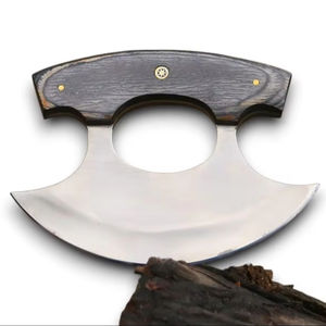 Cuchillo Ulu de Acero Inoxidable con Mango Ergonómico de Madera, Duradero, Ecológico, para Preparación de Alimentos, Personalizable, OEM/OBM, Venta al Por Mayor - Product Image 1