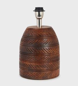 Lámpara de Mesa de Cerámica con Pantalla de Lino Beige, Diseño Rústico - Product Image 2