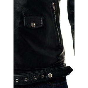 Genuine Cowhide Leather Jacket for <b>Men</b> High Quality Vintage Biker Motorcycle <b>Coat</b> Custom Color Stylish <b>Long</b> Sleeve Zipper - Product Image 5