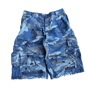 Shorts cargo décontractés d'été personnalisés pour hommes, 100% coton, coupe ample, séchage rapide, fermeture à cordon - Product Image 5