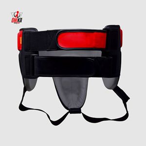 Protège-entrejambe de boxe OMIKA INTERNATIONAL Pro - Protection en cuir résistant aux chocs, coupe MMA, mousse haute densité, emballage personnalisé avec logo - Product Image 3