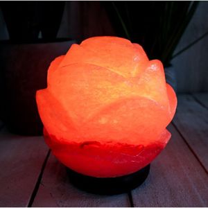 Pakistani Pink Himalayan Salt <b>Lotus</b> Light Natural Crystal Home Accent <b>Lamp</b> - Product Image 2