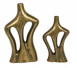 Vase en métal au design unique pour décoration de table de jardin moderne 2026, idéal pour les mariages et les fleurs - Product Image 1