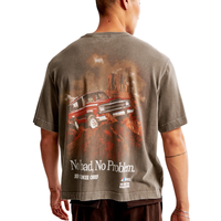 T-shirt ample en tricot pour homme Fly International, imprimé graphique Red Cherokee Chief, manches courtes, col rond, 100 % coton respirant