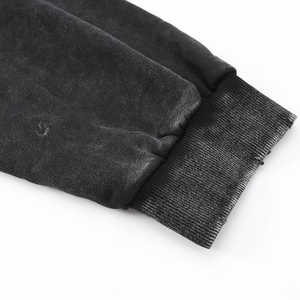 Fashion Poetry Sweat à capuche coupe ample, effet vieilli, imprimé lettres effet éclaboussures d'encre, en molleton bouclette 100% coton, délavé à l'acide et effet soleil, coupe oversize - Product Image 5