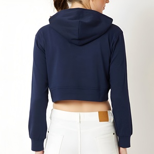 Sudadera Corta para Mujer, Diseño Único, Color Sólido, Temporada de Invierno, Venta en Línea - Product Image 3