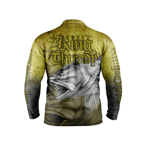 เสื้อโปโลแขนยาวพิมพ์ลายปลาทะเล 3 มิติ สำหรับผู้ชาย ระบายอากาศได้ดี แห้งเร็ว ป้องกันรังสียูวี เหมาะสำหรับตกปลา - Product Image 6