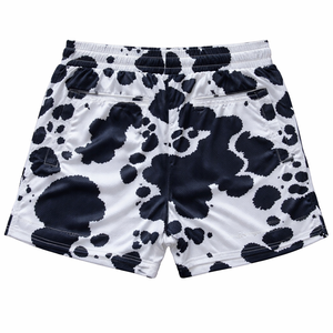 Shorts en maille à motif flamme pour hommes, respirants, avec cordon de serrage, streetwear, vêtements de sport, légers, fabrication sur mesure - Product Image 6