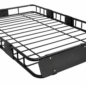 Portaequipajes de techo para coche de acero inoxidable de alta resistencia, 64x39 pulgadas, capacidad de 200 lbs, ajuste universal para SUV, camioneta, coche con barras transversales GAPCAR003 - Product Image 5