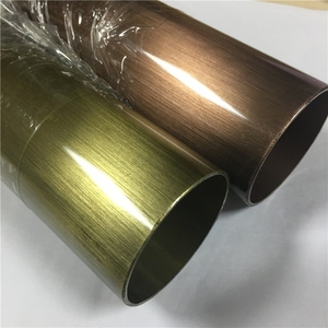 Tuyau ovale plat en acier inoxydable noir titane 201, diverses tailles croisées, pour décoration intérieure, anti-traces de doigts, tuyau coloré - Product Image 3