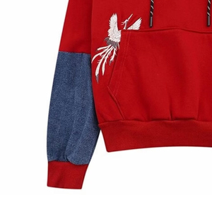 Sweat à capuche respirant en coton 100% uni avec logo personnalisé brodé en chenille et poche, idéal pour les commandes en gros – Collection Automne Homme - Product Image 6