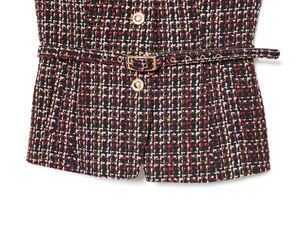 Chaleco Casual de Moda con Cuello Redondo, Cinturón y Botones, Color Personalizado, Transpirable, Resistente al Viento, Sin Mangas, para Mujer - Product Image 4