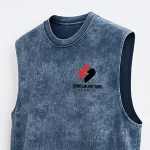 Logo Custom Plus Size Breathable Sporty Gym Fitness Workout Athletic Running Training Muscle Cotton <b>Stringer</b> Crop <b>Vest</b> Tank Top - Product Image 5