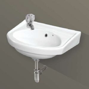 Lavabo Redondo de Pared, Versátil para Baño, Hotel, Escuela, Fácil de Limpiar, Elegante para Apartamento - Product Image 1