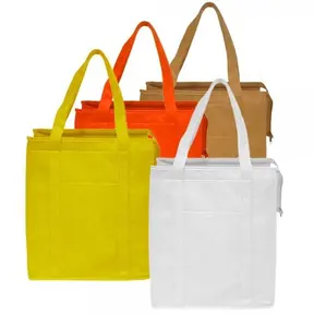 Sac de Shopping en toile de coton vierge, réutilisable, élégant, fourre-tout, couleur personnalisée, logo imprimé - Product Image 1