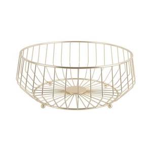 Cesta de Frutas Metálica de Diseño Abierto Moderno para Decoración del Hogar Contemporánea con Aspecto Limpio y Soporte Equilibrado - Product Image 1