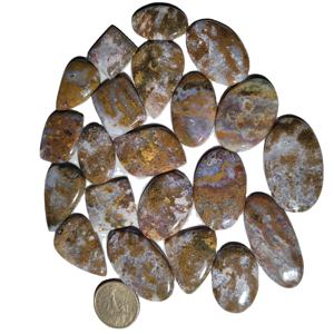 Cabujón de Ágata Musgosa Natural de Alta Calidad con Juego de Colores, Tamaño 20-45mm, para Fabricación de Joyas - Product Image 4