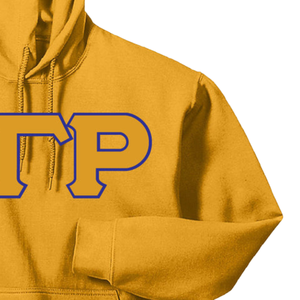 Sudadera con Capucha Amarillo Dorado con Logotipo Bordado y Letras Curvadas, Sudadera con Capucha de Manga Larga para Mujer con Cierre Frontal - Product Image 3