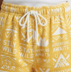 <b>Women's</b> Sublimation <b>Board</b> <b>Shorts</b> With Drawstring Waist Loose Fit Casual Style Mid Knitted Polyester Sweat Training Sweat <b>Shorts</b> - Product Image 5