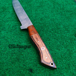 Couteau à poisson portable et flexible fait main pour l'extérieur, couteau à filet de poisson de cuisine en acier Damas avec manche antidérapant, écologique - Product Image 3