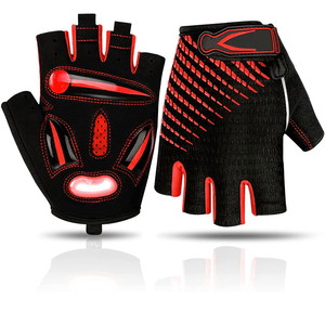 Gants de cyclisme personnalisés à demi-doigts, fabrication OEM sous marque privée, paume rembourrée, approvisionnement en gros pour les détaillants mondiaux de vélos - Product Image 1
