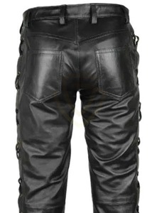 Pantalones de cuero de la mejor calidad para hombre, pantalones de cuero para hombre más vendidos en la moda urbana. - Product Image 2
