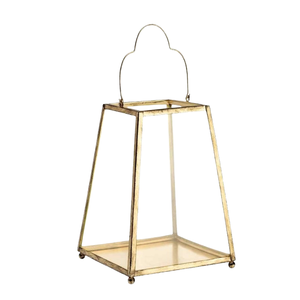 Farol de Metal con Espejo de Aspecto Elegante, Geométrico, Colgante, para Interiores/Exteriores, Jardín, Decoración de Bodas - Product Image 1