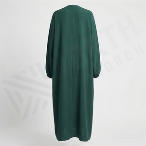 Abaya Musulmana Ligera y Modesta para Mujer, con Diseño Sencillo y Moderno, Puños Personalizados - Product Image 2