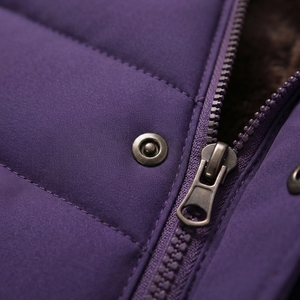 Men's Warm Hooded Quilted <b>Jacket</b> Soft <b>Fleece</b> <b>Lining</b> Casual Winter Coat for Daily Wear - Product Image 6