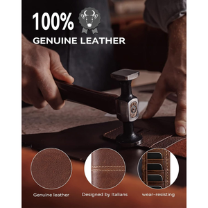 Swallowmall Mens Fashion Durable <b>RFID</b> <b>Blocking</b> Genuine Leather Bifold <b>Wallet</b> - Product Image 2