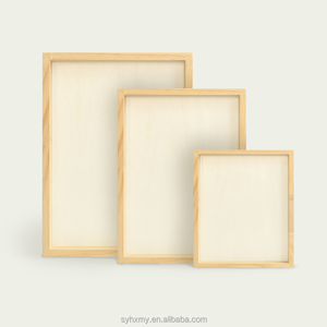 <span class=keywords><strong>Lienzos</strong></span> <span class=keywords><strong>grandes</strong></span> de 60x90CM, tablero de lona de madera en blanco, paneles de pintura de madera sin terminar para verter paneles de madera de abedul - Product Image 3