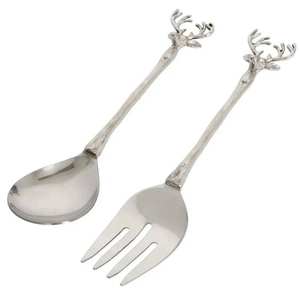 Ensemble de couverts en métal de luxe avec manche à motif unique pour la maison et l'hôtellerie - Product Image 2