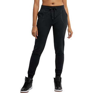 Knitted Drawstring Waist <b>Ankle</b>-Length Jogger Pants Casual Fit Regular Mid Waist Breathable Spandex Cotton Blend - Product Image 3