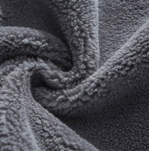 OEM Custom Factory Wholesale Heavy Fuzzy Fleece Half <b>Zip</b> Neck Custom Sherpa Fleece Hoodie for Men - Product Image 6