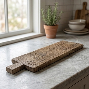 Tabla de cortar de teca Cacah Tapas, tallada a mano, larga, de madera, para preparación de alimentos, bandeja decorativa para charcutería, bandeja de cocina. - Product Image 2