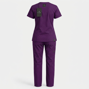 Uniformes Quirúrgicos Cortos de Satén para Mujer, Nuevos, de Alta Calidad, para Uso en Hospitales Privados, para Doctoras y Enfermeras, Verano - Product Image 2