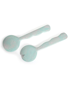 Ensemble de cuillères à salade décoratives en résine, écologiques, avec poignée graduée, compatibles lave-vaisselle - Product Image 2