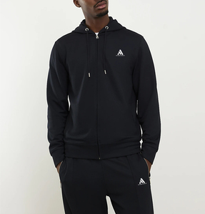 Sweat à capuche zippé en molleton épais, style streetwear, personnalisable avec logo, unisexe, taille US, pour homme - Product Image 1
