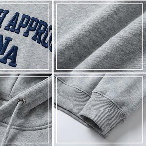 Sweat-shirt à capuche gris pour homme North Approach, coupe classique, en coton French Terry, avec poche avant, décontracté, pour l'automne - Product Image 4