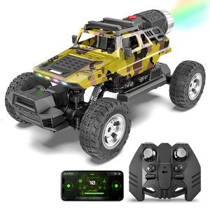 Voiture RC Explorer à forte demande avec lumières LED, télécommande 2 canaux, prête à l'emploi, voitures de drift expertes contrôlées par application pour enfants - Product Image 2